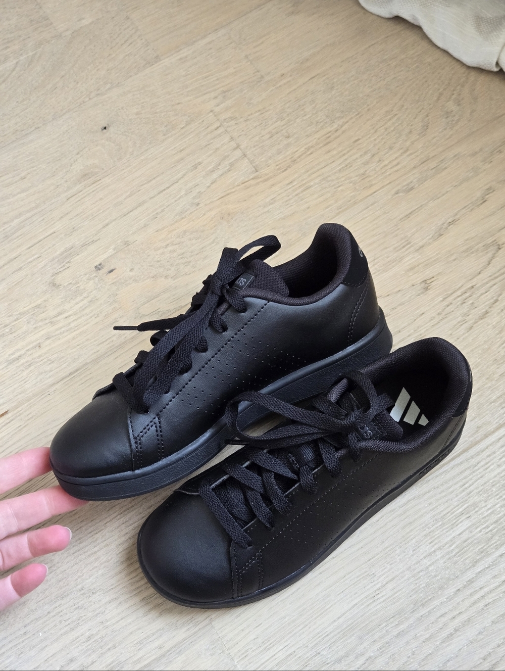 Adidas Kids All-Black Sneakers
